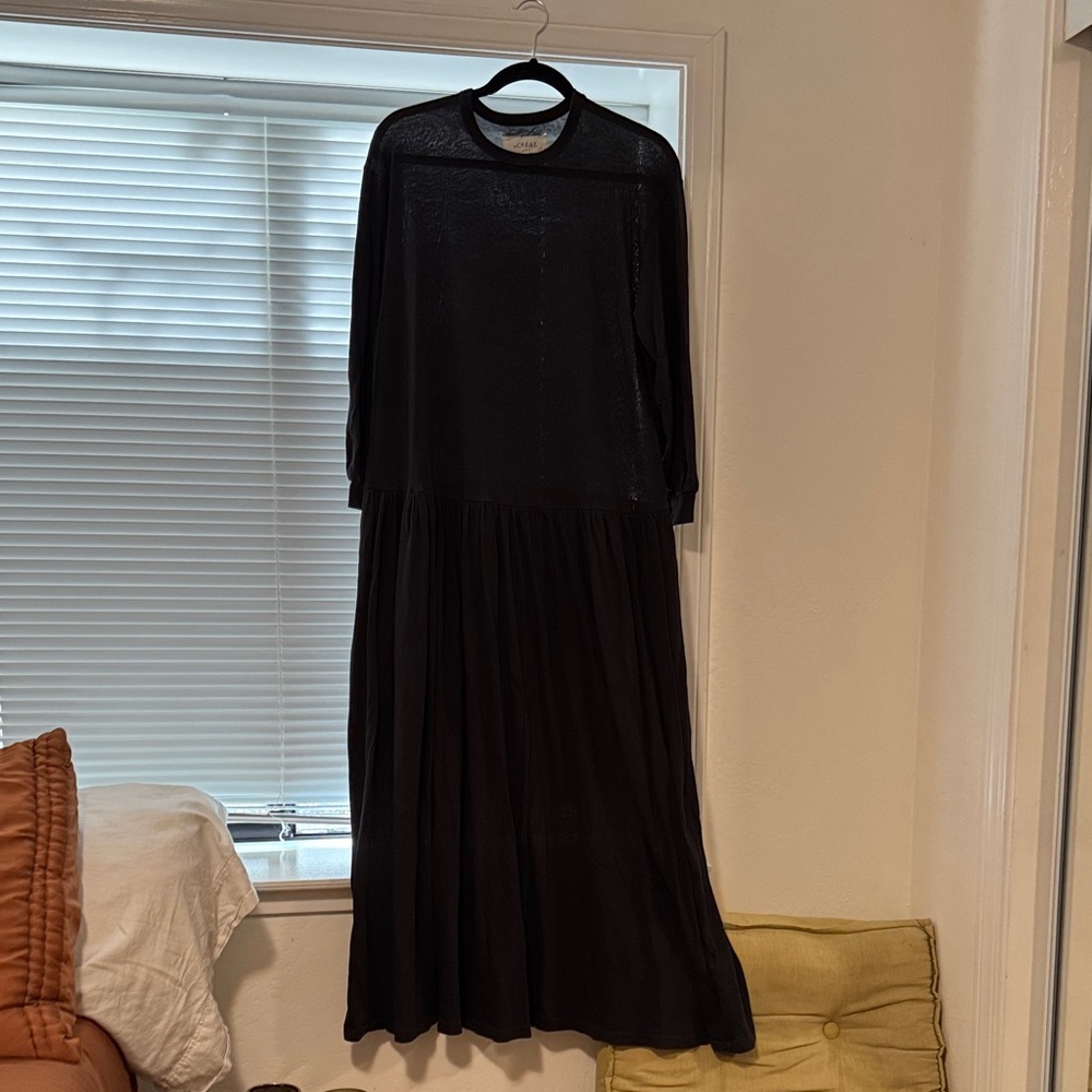 Elegant Black Long Sleeve Dress